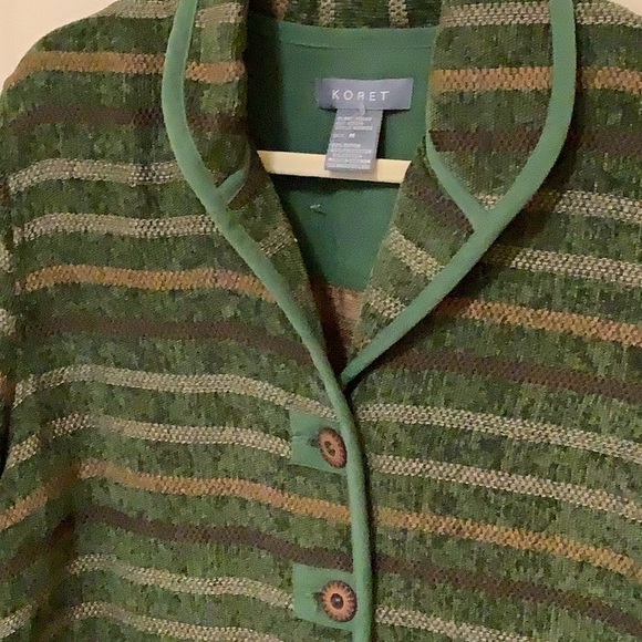 KORET Fall Winter Jacket  size Med covent Garden Fern NWT great earthy colors . - Picture 15 of 16